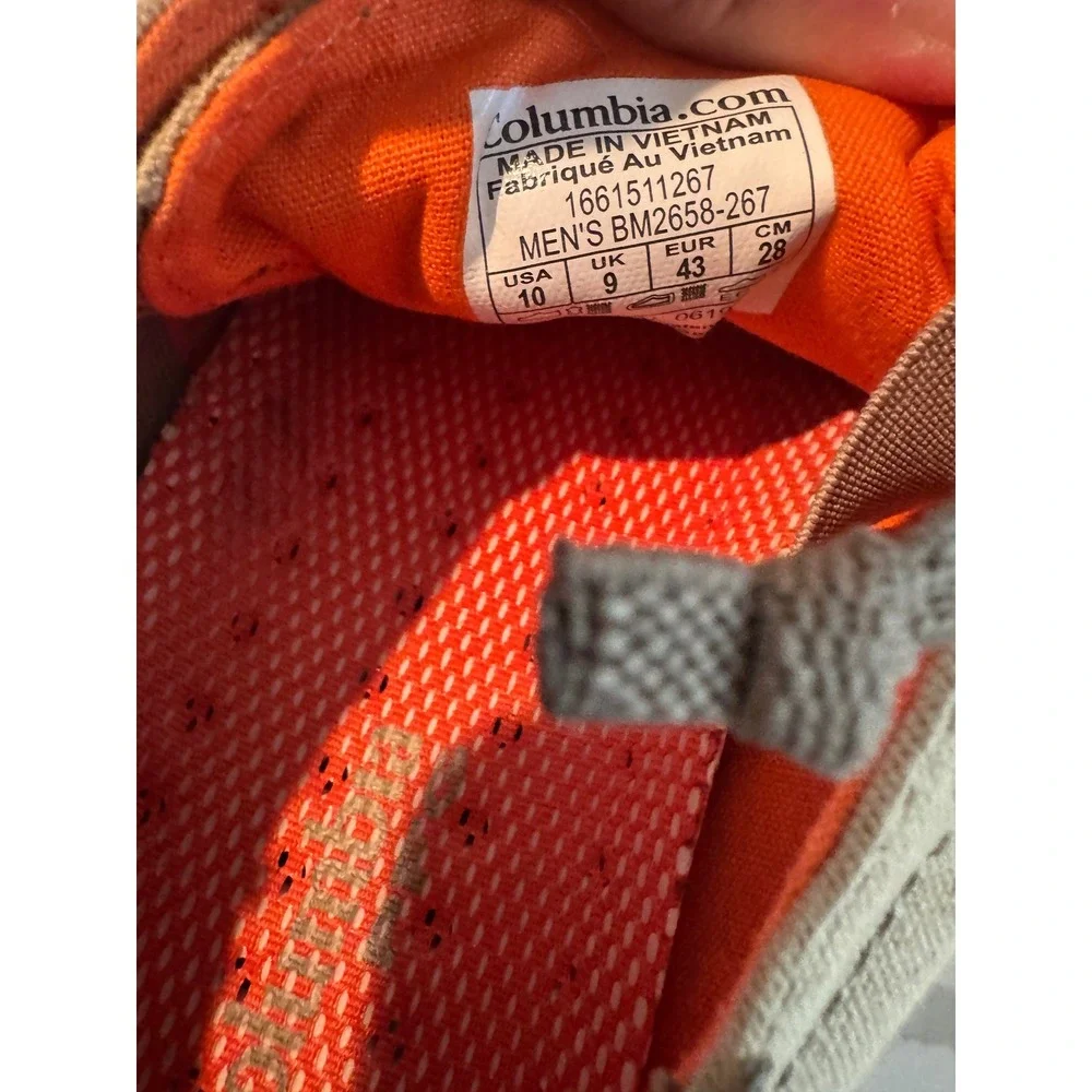 Columbia PFG Bahama Vent Tan Orange Boat Shoes Mens 10 B Fishing